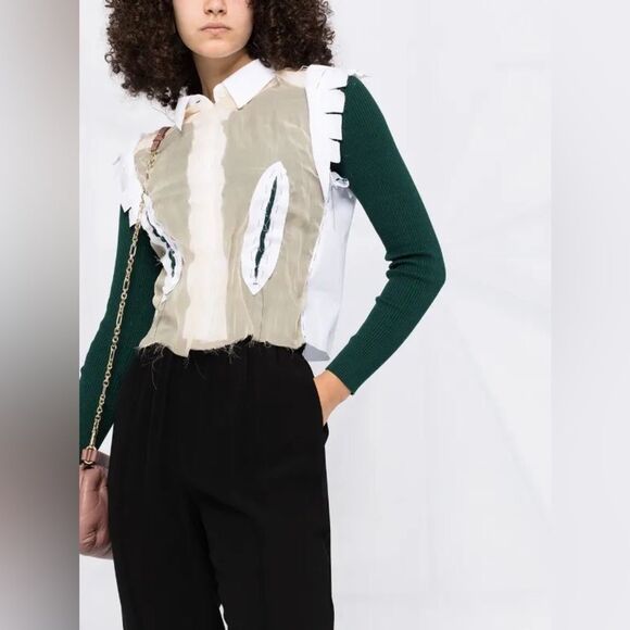 Maison Margiela elasticated waistband tapered trousers - Picture 7 of 14